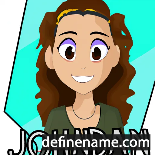 cartoon of the name Jordanna