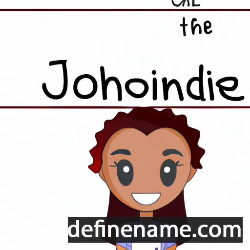 cartoon of the name Jordanne