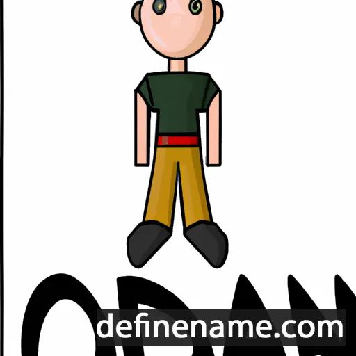 cartoon of the name Jorden