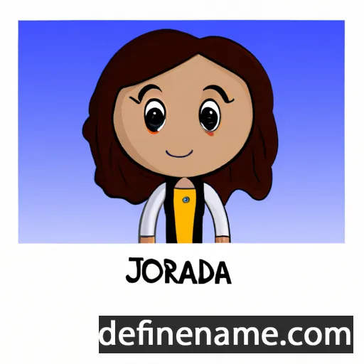 cartoon of the name Jordena