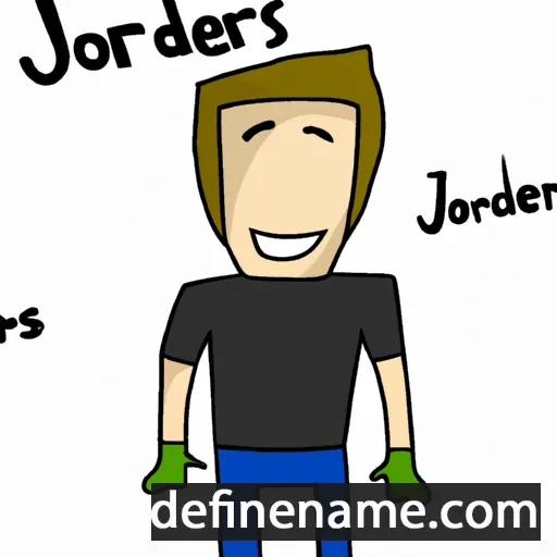 cartoon of the name Jordens