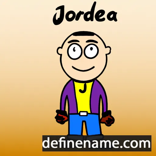 cartoon of the name Jordeta