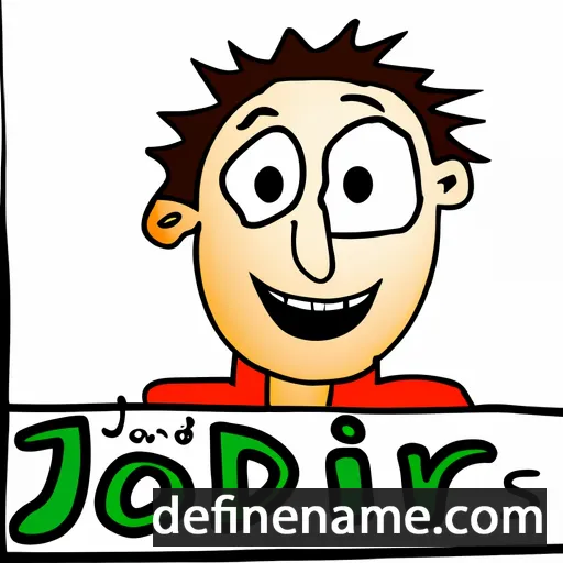 cartoon of the name Jordis