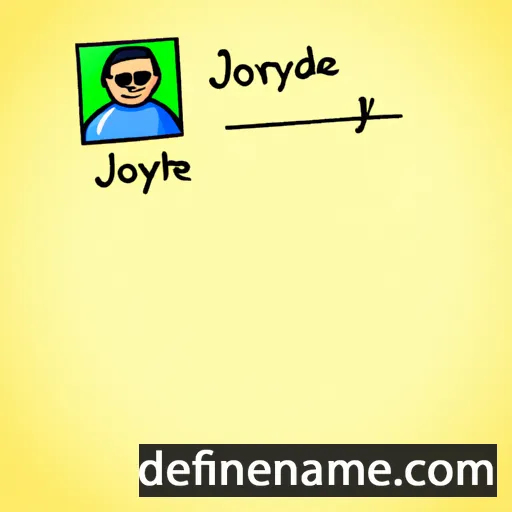 cartoon of the name Jordyne