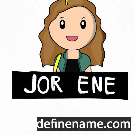 cartoon of the name Jorene