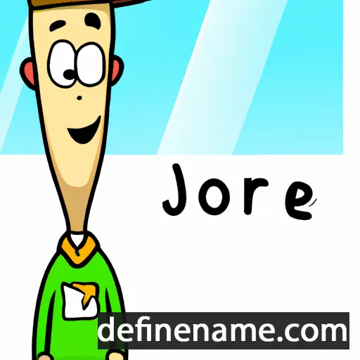 cartoon of the name Joret