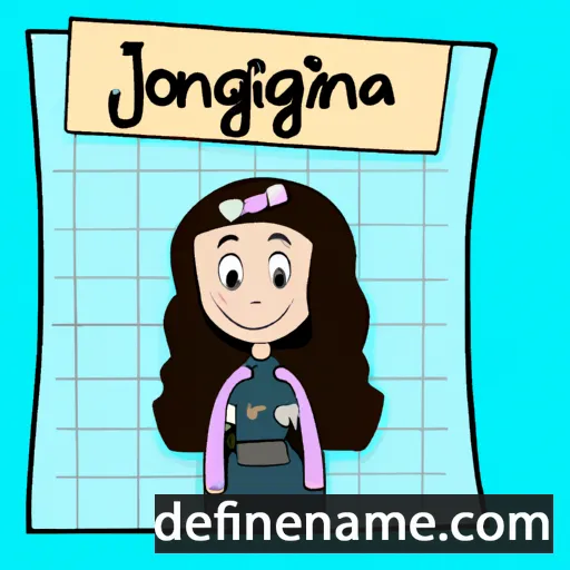 cartoon of the name Jorgina