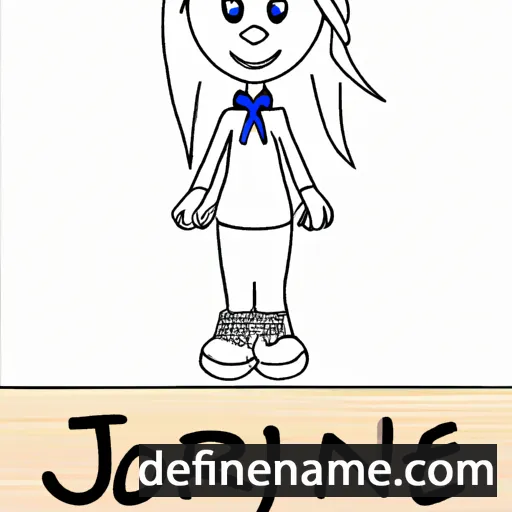 cartoon of the name Jorjine