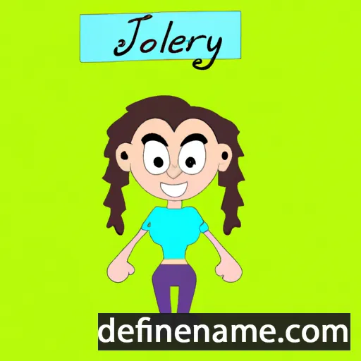 cartoon of the name Jorleny