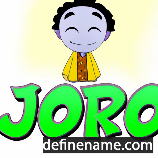 cartoon of the name Joro