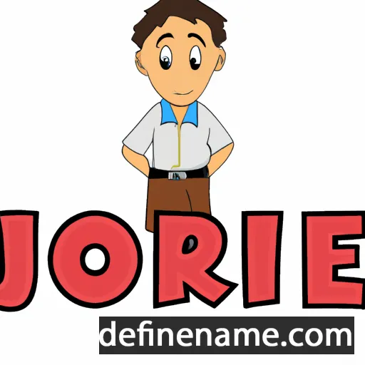 cartoon of the name Jorrie