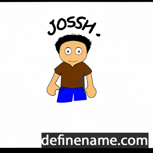 cartoon of the name Joshi