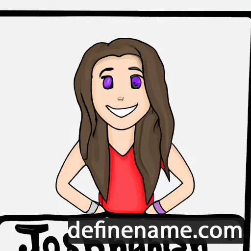 cartoon of the name Joshlynn