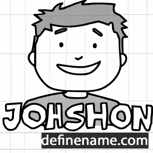 cartoon of the name Joshton