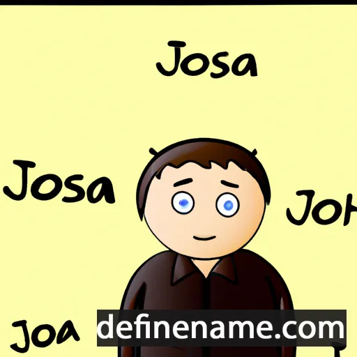 cartoon of the name Josia