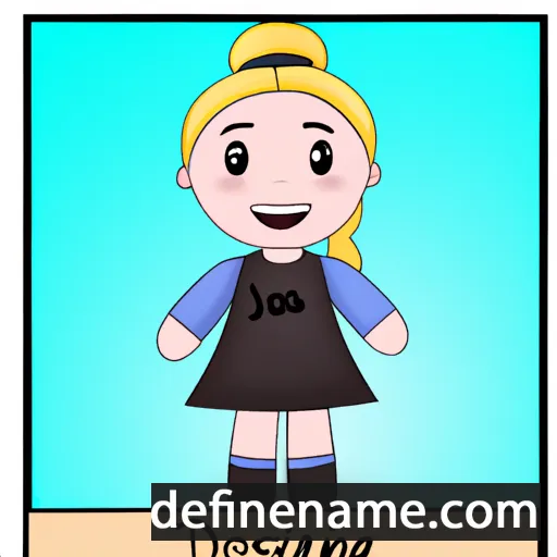 cartoon of the name Josieann