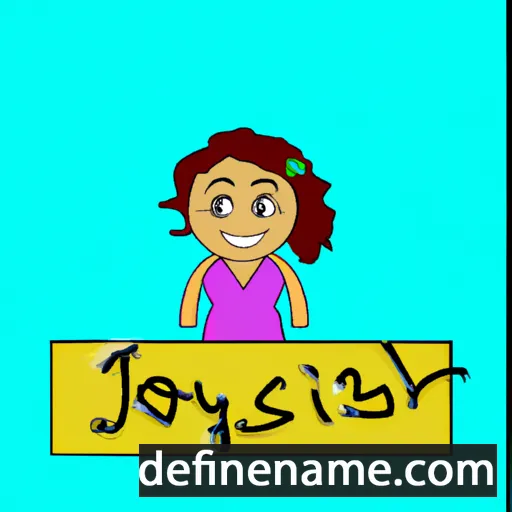 cartoon of the name Josslynn