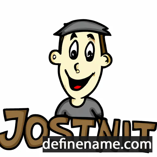 cartoon of the name Jostin