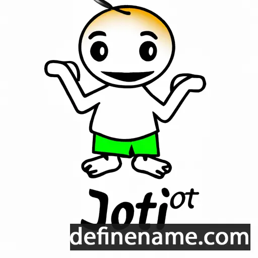 cartoon of the name Joti