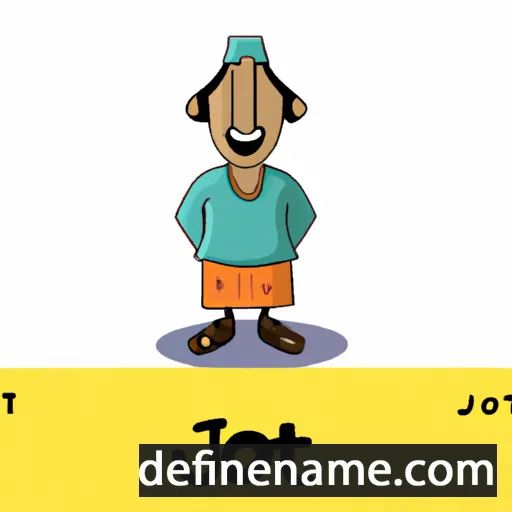 cartoon of the name Joti