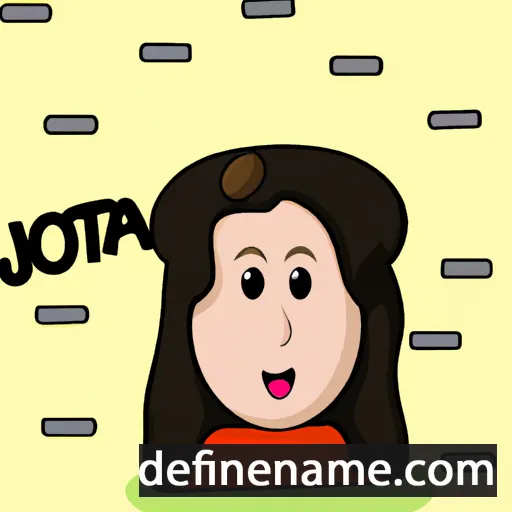 cartoon of the name Jotia