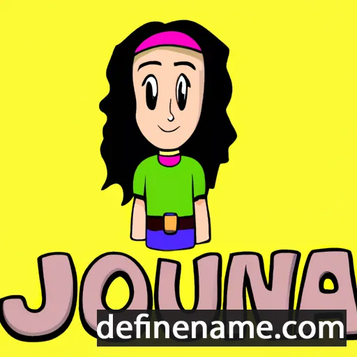 cartoon of the name Jouana