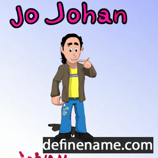 cartoon of the name Jouhan