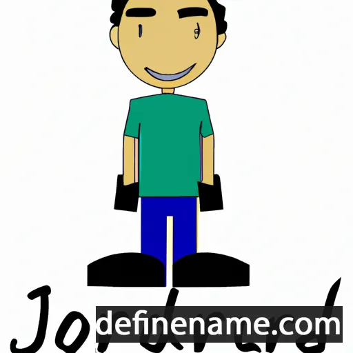 cartoon of the name Jourdan