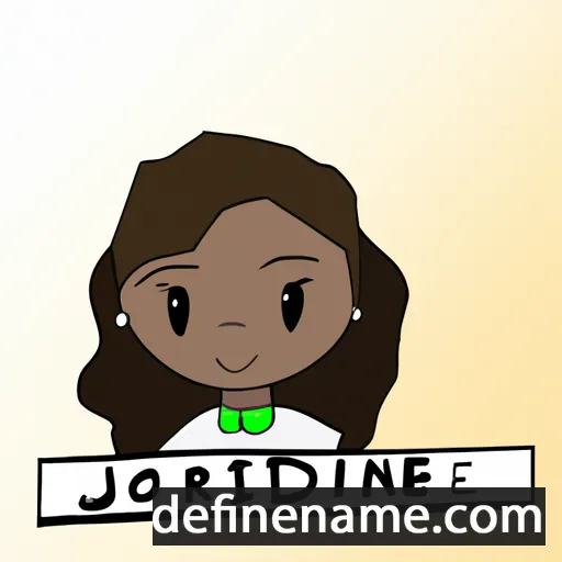 cartoon of the name Jourdine