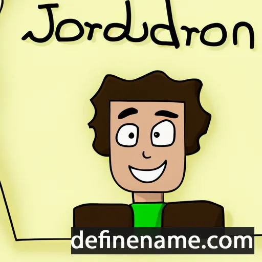 cartoon of the name Jourdon