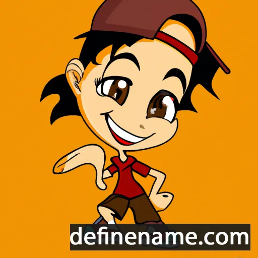 cartoon of the name Jourie