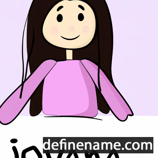 cartoon of the name Jovana