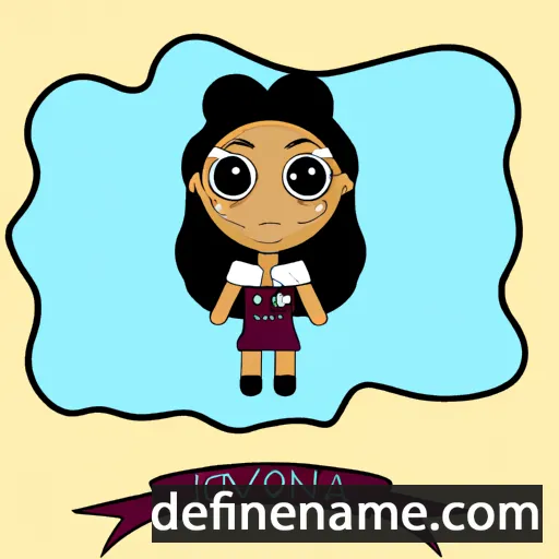 cartoon of the name Jovanna