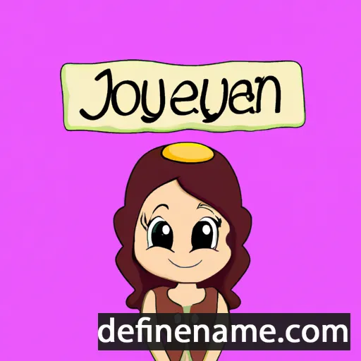 cartoon of the name Jovelyn