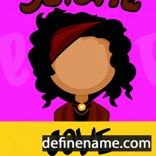 cartoon of the name Jovie