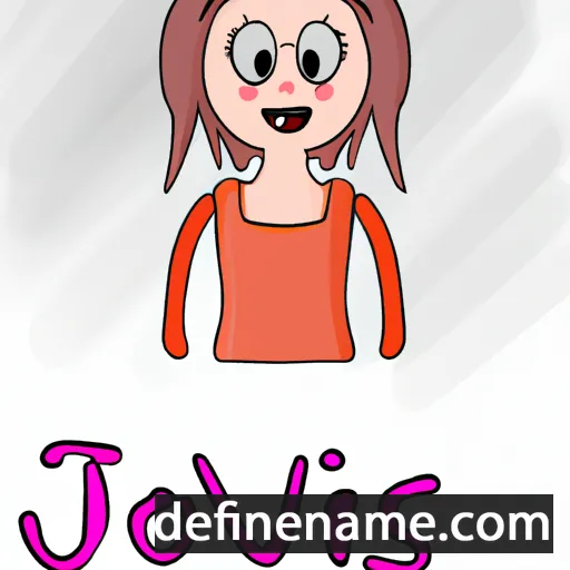 cartoon of the name Jovilė