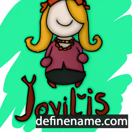 cartoon of the name Joviltė