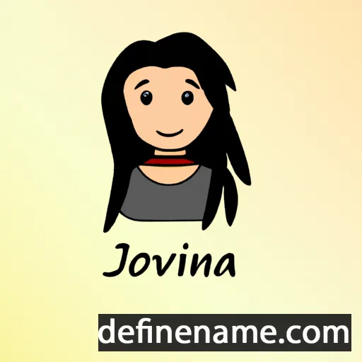 cartoon of the name Jovina