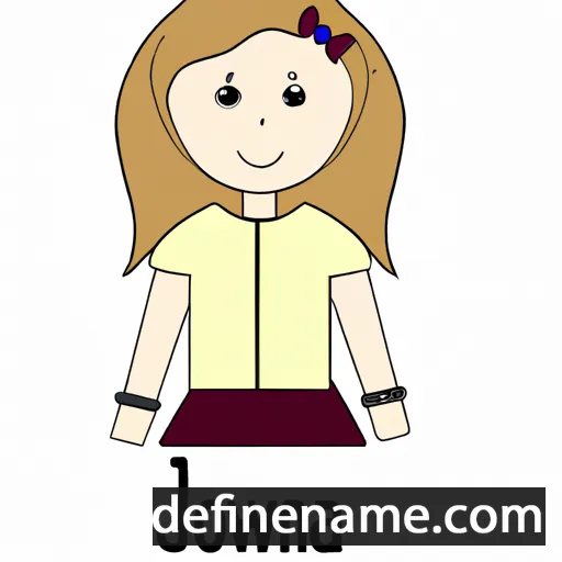 cartoon of the name Jowanna