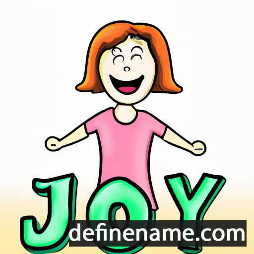 cartoon of the name Joy