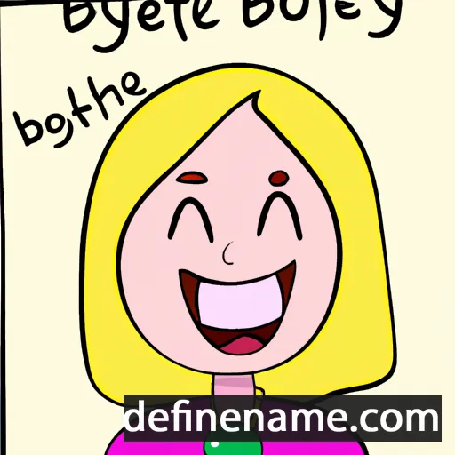 cartoon of the name Joybeth