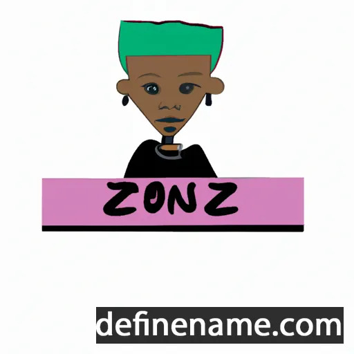 cartoon of the name Jozine