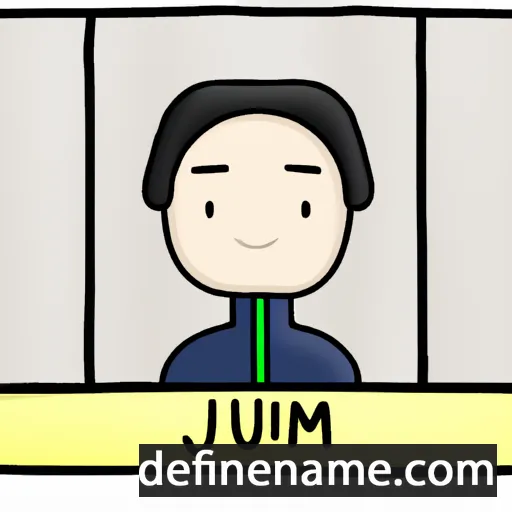 cartoon of the name Ju-min