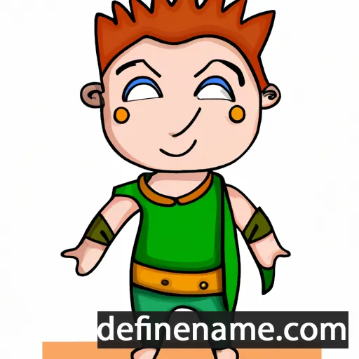 cartoon of the name Júníus