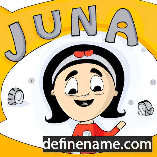 cartoon of the name Júnia