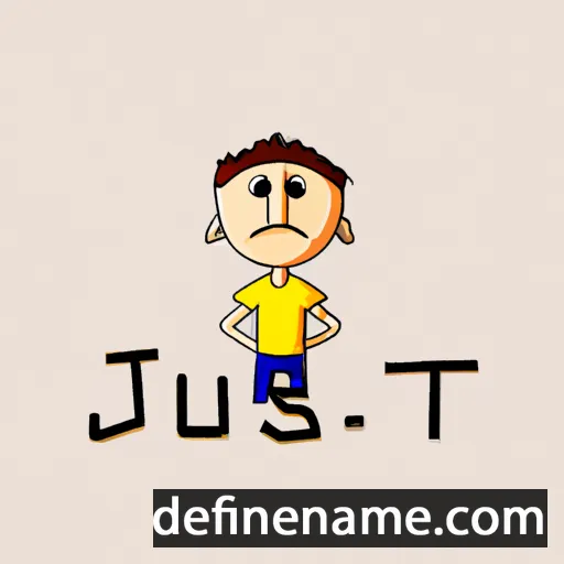 cartoon of the name Júst