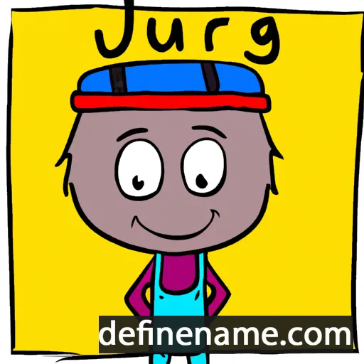 cartoon of the name Jürgo