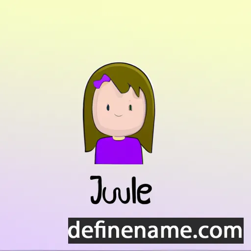 cartoon of the name Jûle