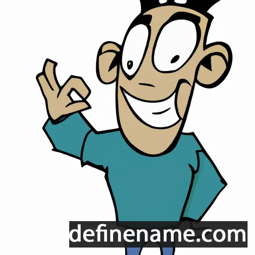 cartoon of the name Juami