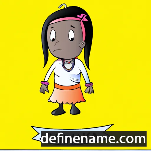 cartoon of the name Juanika